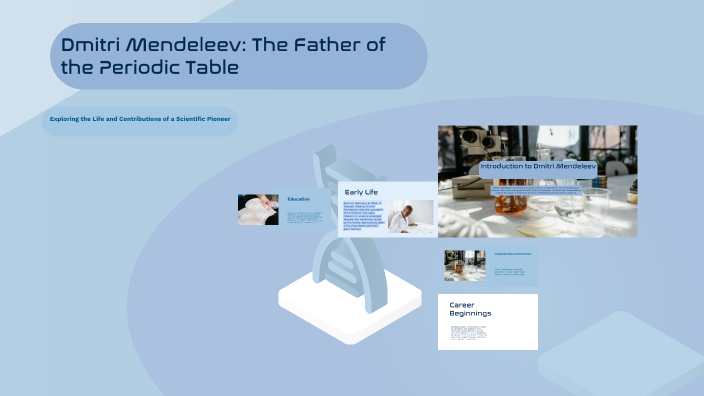 Dmitri Mendeleev: The Father of the Periodic Table by David Carrenard ...