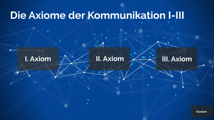 Axiome Der Kommunikation I-III By Kevin Lempert On Prezi