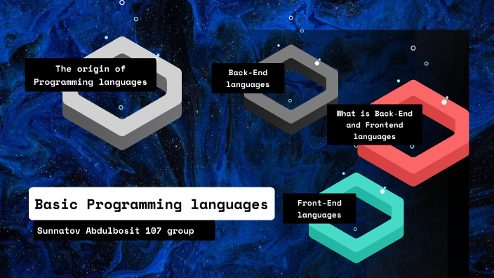 Basic Programming languages by Mehmet Yildiz on Prezi