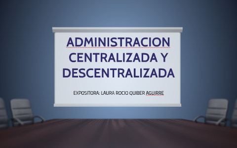 Administracion Centralizada Y Descentralizada By Laura Rocio Quisbert Aguirre On Prezi Next