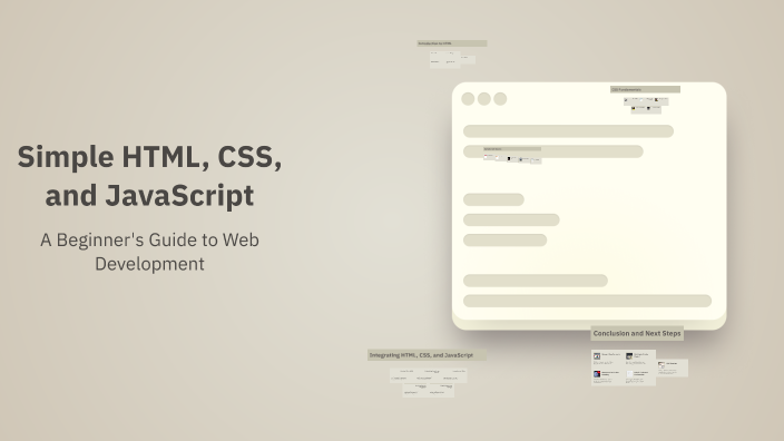 Simple HTML, CSS, and JavaScript by Niladri Maji on Prezi