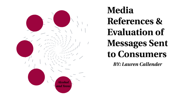 Media References Evaluation Of Messages Sent To Consumers By Lauren 