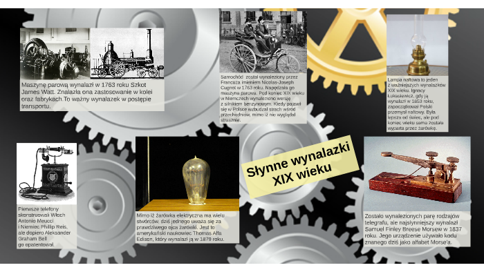 Wynalazki XIX w. by Małgorzata Tur on Prezi