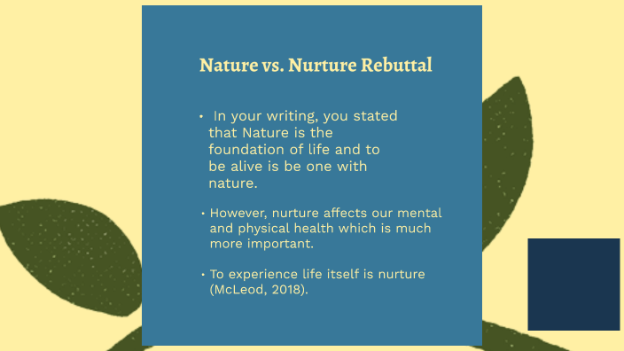 Nature Vs. Nurture Rebuttal 2nd Presentation By Chris Ballou On Prezi