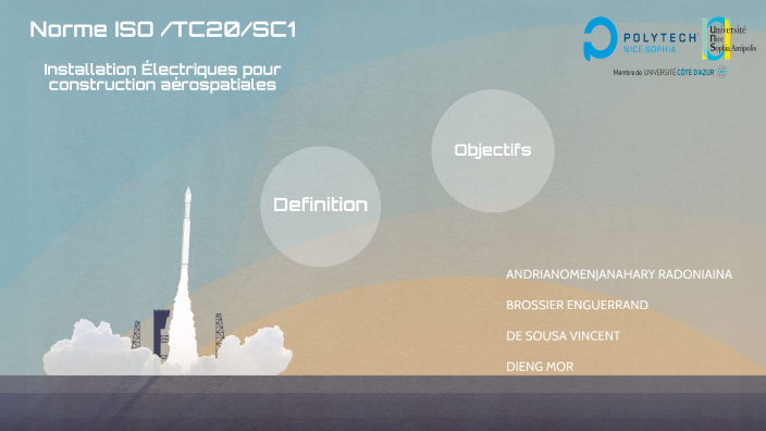 Norme ISO /TC20/SC1 Installation Électriques pour construction ...