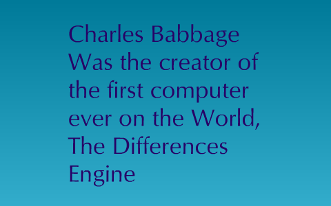 Modern Marvels, the creator of the computers, and companies of ...
