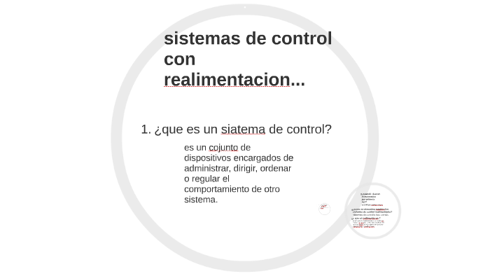 sistemas de control con realimentacion... by laura guiral on Prezi