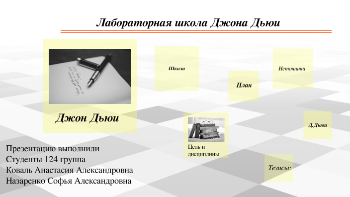 Лабораторная школа Джона Дьюи by Анастасия Коваль on Prezi