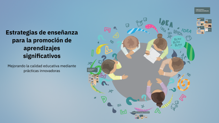 Estrategias de enseñanza para la promoción de aprendizajes