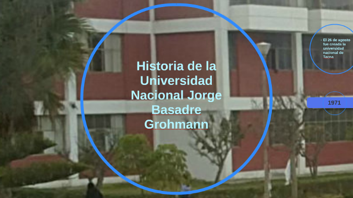 Historia De La Universidad Nacional Jorge Basadre Grohmann By Jhonatan ...