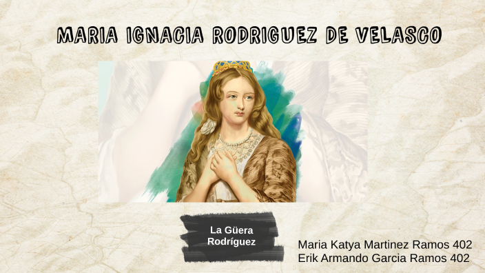 María Ignacia Rodríguez de Velasco by Katya Martinez