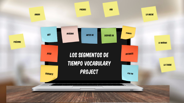 Los Segmentos de Tiempo Vocabulary Project by Mackenzie Newcomb-Thompson