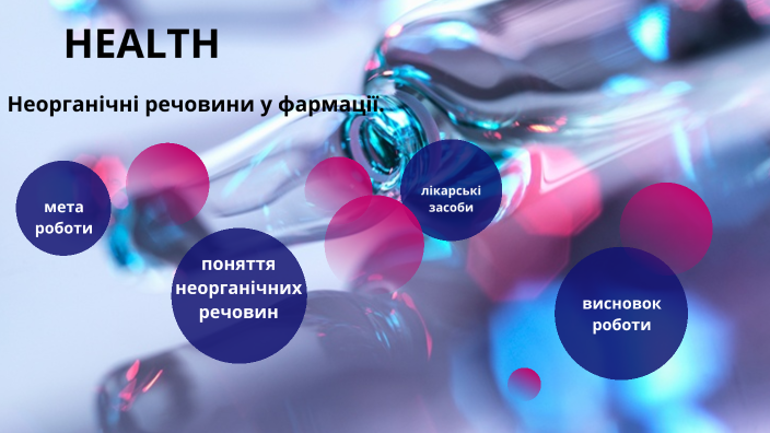 неорганічні речовини у фармації by Daria Stehnii on Prezi