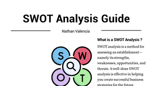 SWOT Analysis by Nathan Valencia on Prezi Design