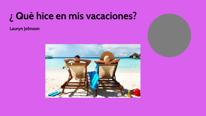 ¿ Què hice en mis vacaciones? by Lauryn Johnson on Prezi