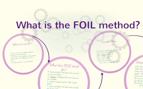 What is the FOIL method? by Sasha Steinriede on Prezi