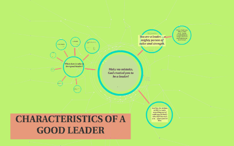 CHARACTERISTICS OF A GOOD LEADER by cloie amolo on Prezi