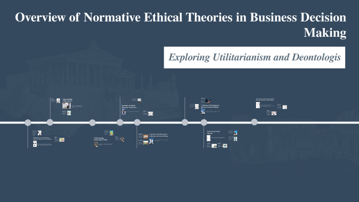 Overview of Normative Ethical Theories in Business Decision Making by ...
