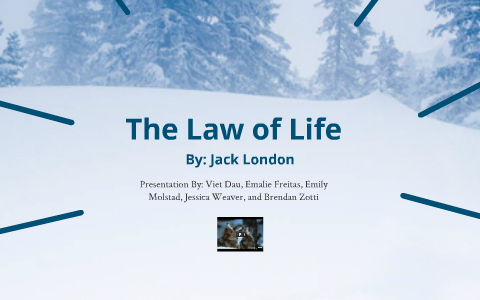 the law of life jack london summary