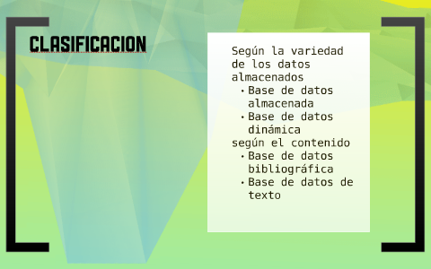 Base de Datos by Saul Mora Ramirez on Prezi