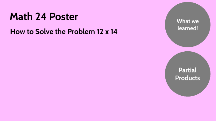 Math 24 Poster by Lily Davis on Prezi