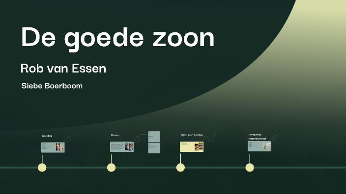 Boekpresentatie De goede zoon by Siebe Boerboom on Prezi