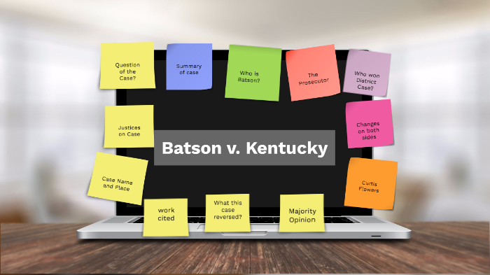 Batson v kentucky case brief sale