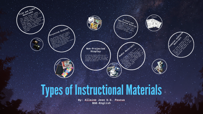 What Are The Three Types Of Instructional Materials