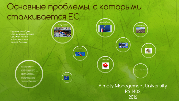 Основные проблемы ЕС by Aldiyar Urazov on Prezi