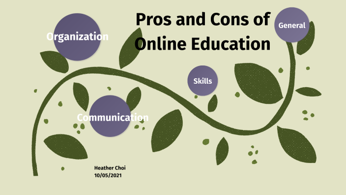 pros and cons of online education presentation