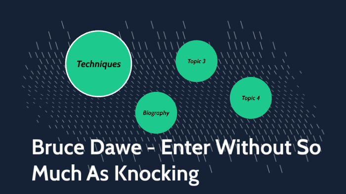Bruce Dawe - Enter Without So Much As Knocking by Tom Carpenter on Prezi
