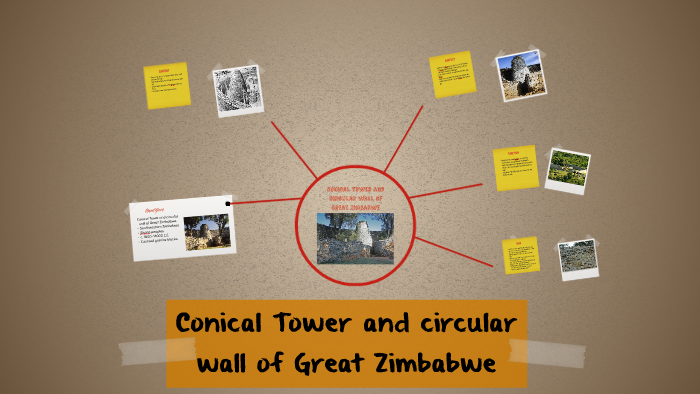 Conical Tower And Circular Wall Of Great Zimbabwe