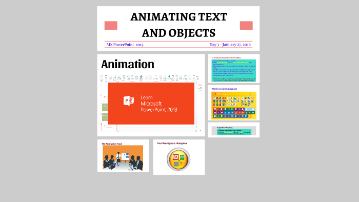 ANIMATING TEXT AND OBJECTS by thea solis ANIMATING TEXT AND OBJECTS by thea solis