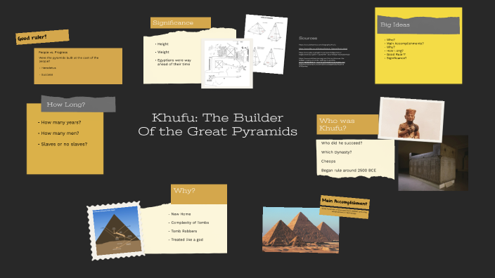 Khufu: The Builder Of the Great Pyramids by Aiden Cooper on Prezi