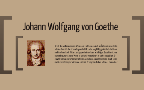 Johann Wolfgang Von Goethe By Kristina Gretschmann