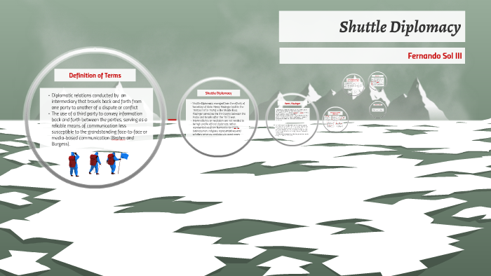 What Is The Meaning Of Shuttle Diplomacy