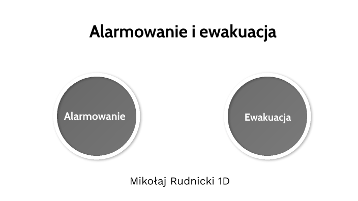 Alarmowanie i ewakuacja by Mikołaj Rudnicki on Prezi