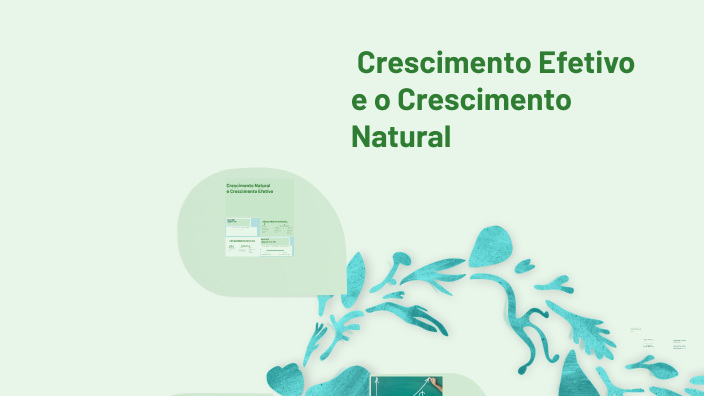 Esquema sobre o Crescimento Efetivo e o Crescimento Natural by Maria ...