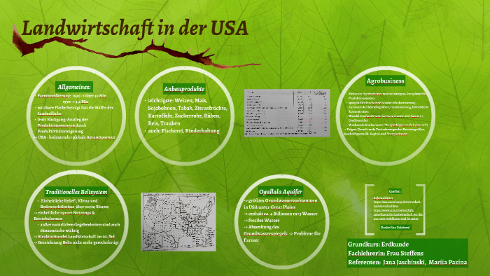 Landwirtschaft in der USA by Саша Финк on Prezi