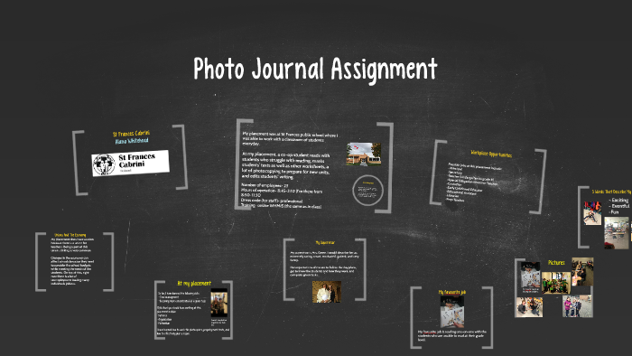 photo journal assignment