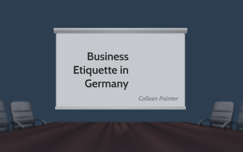 business etiquette in germany presentation