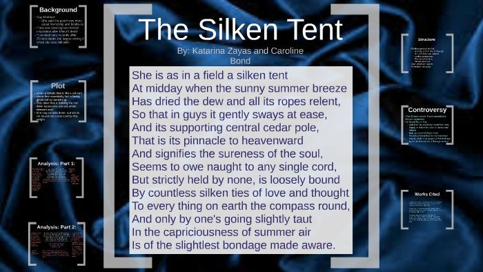 the silken tent robert frost analysis