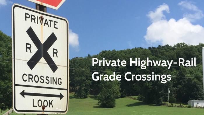 Private Railroad Crossings by Gabriela Piccolo