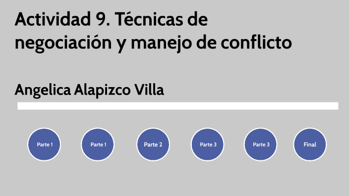 Actividad 9 Técnicas de negociación y manejo de conflicto by angelica