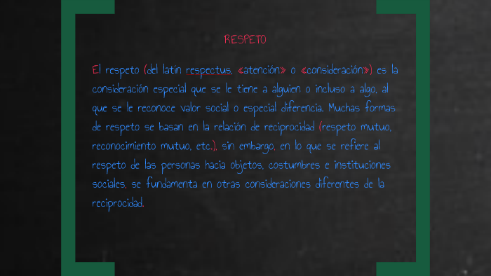 El respeto by joseph f. on Prezi