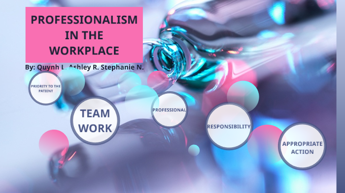 PROFESSIONALISM IN THE WORKPLACE by stephanie nguyen on Prezi