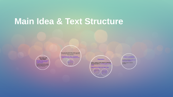 Main Idea & Text Structure by Danielle Decker on Prezi