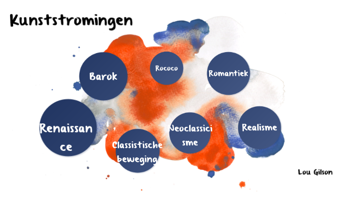 Tijdlijn over de kunststromingen by Lou Gilson on Prezi