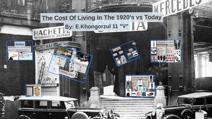 Cost Of Living In 1920 America