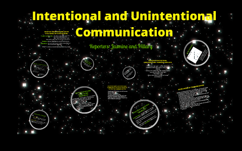 Intentional and Unintentional Communication by Aila Lee